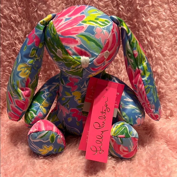 Lilly Pulitzer Other Lilly Pulitzer Floral Plush Bunny Poshmark
